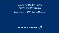 Lockheed Martin Space Advanced Programs