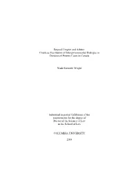 Beyond Umpire and Arbiter: Courts As Facilitators of Intergovernmental Dialogue in Division of Powers Cases in Canada