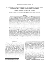 Crystal Chemistry of the Natrojarosite-Jarosite and Natrojarosite-Hydronium Jarosite Solid-Solution Series: a Synthetic Study with Full Fe Site Occupancy
