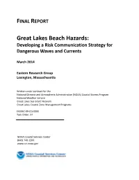 Great Lakes Beach Hazards: Developing a Risk Communication Strategy for Dangerous Waves and Currents
