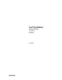 High Availability Guide 12C (12.2.1.1) E73182-01