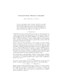 INVARIANT RINGS THROUGH CATEGORIES 1. Introduction A