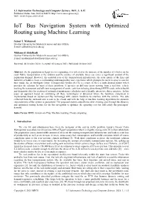 Iot Bus Navigation System with Optimized Routing Using Machine Learning