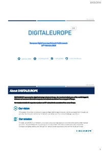About DIGITALEUROPE