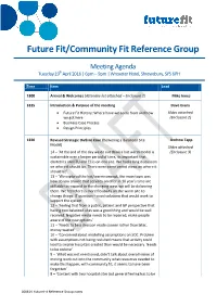 Future Fit/Community Fit Reference Group