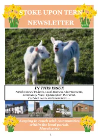 STOKE UPON TERN NEWSLETTER Issue