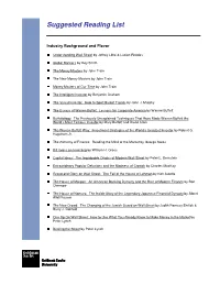 Suggested Reading List