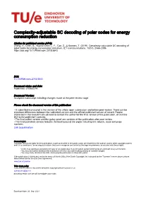 Complexity-Adjustable SC Decoding of Polar Codes for Energy Consumption Reduction