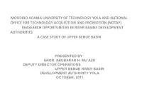 Moddibo Adama University of Technology Yola And
