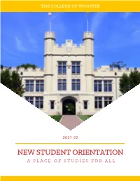 New Student Orientation Program
