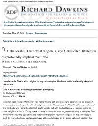 Richard Dawkins Foundation for Reason and Science