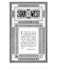 Star of the West V6 1915-16