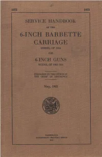 6-Ingh Barbette . Carriage Model of 1910