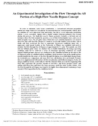 An Experimental Investigation of the Flow Through the Aft Portion of a High-Flow Nacelle Bypass Concept