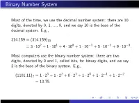 Binary Number System
