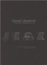 Daniel Libeskind Traces of the Unborn Foreword