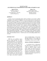 Quantifying Past Transmissions Using the San Marino Scale