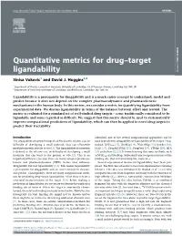 Quantitative Metrics for Drug–Target Ligandability, Drug Discov Today (2018)