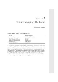 Texture Mapping: the Basics