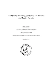 Air Dispersion Modeling Guidelines