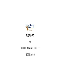 PCSUM2009-2010 Tuition and Fees Report