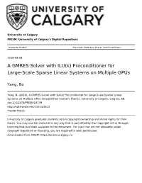 A GMRES Solver with ILU(K) Preconditioner for Large-Scale Sparse Linear Systems on Multiple Gpus