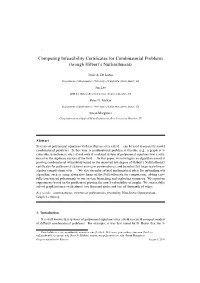 Computing Infeasibility Certificates for Combinatorial Problems Through