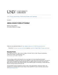 James Jones's Codes of Conduct