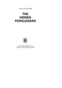 The Hidden Persuaders