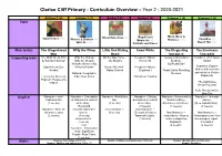 Curriculum Overview- Year 2