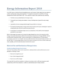 Energy Information Report 2010
