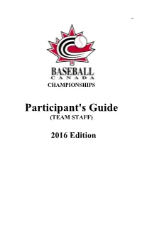 Participant's Guide (TEAM STAFF)