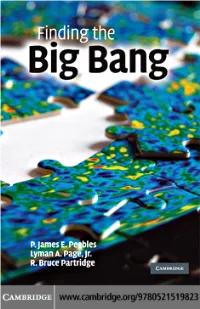 Finding the Big Bang