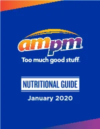 NUTRITIONAL GUIDE January 2020