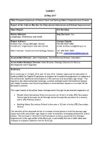 Proposed Expansion of Robert Clack and Barking Abbey Secondary