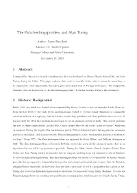 The Entscheidungsproblem and Alan Turing