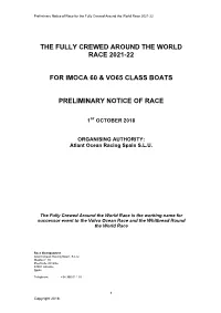 The Fully Crewed Around the World Race 2021-22 For