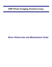 Basic Operations and Maintenance Guide