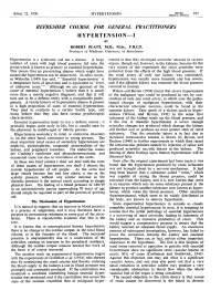 HYPERTENSION-I by ROBERT PLATE, M.D., M.Sc., F.R.C.P
