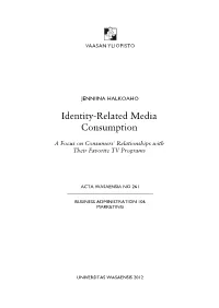 Identity-Related Media Consumption