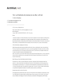 New Art Historical Resources on the Web [2]