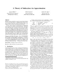 A Theory of Indirection Via Approximation
