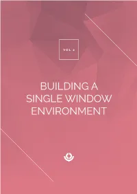 Building a Single Window Environment Writing a Business Case for Single Window