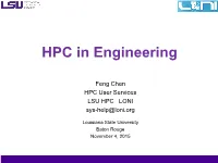 HPC in Engineering