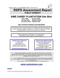 RSPO Assessment Report PUBLIC SUMMARY
