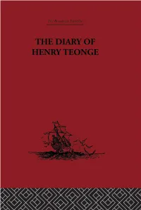 The Diary of Henry Teonge