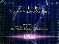 The Lightning Memory-Mapped Database