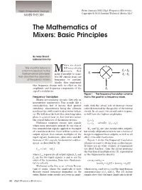 The Mathematics of Mixers: Basic Principles