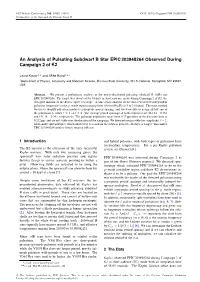 An Analysis of Pulsating Subdwarf B Star EPIC 203948264 Observed During Campaign 2 of K2