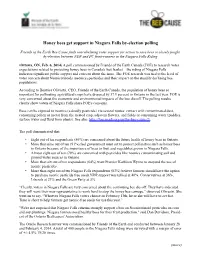 Honey Bees Get Support in Niagara Falls By-Election Polling